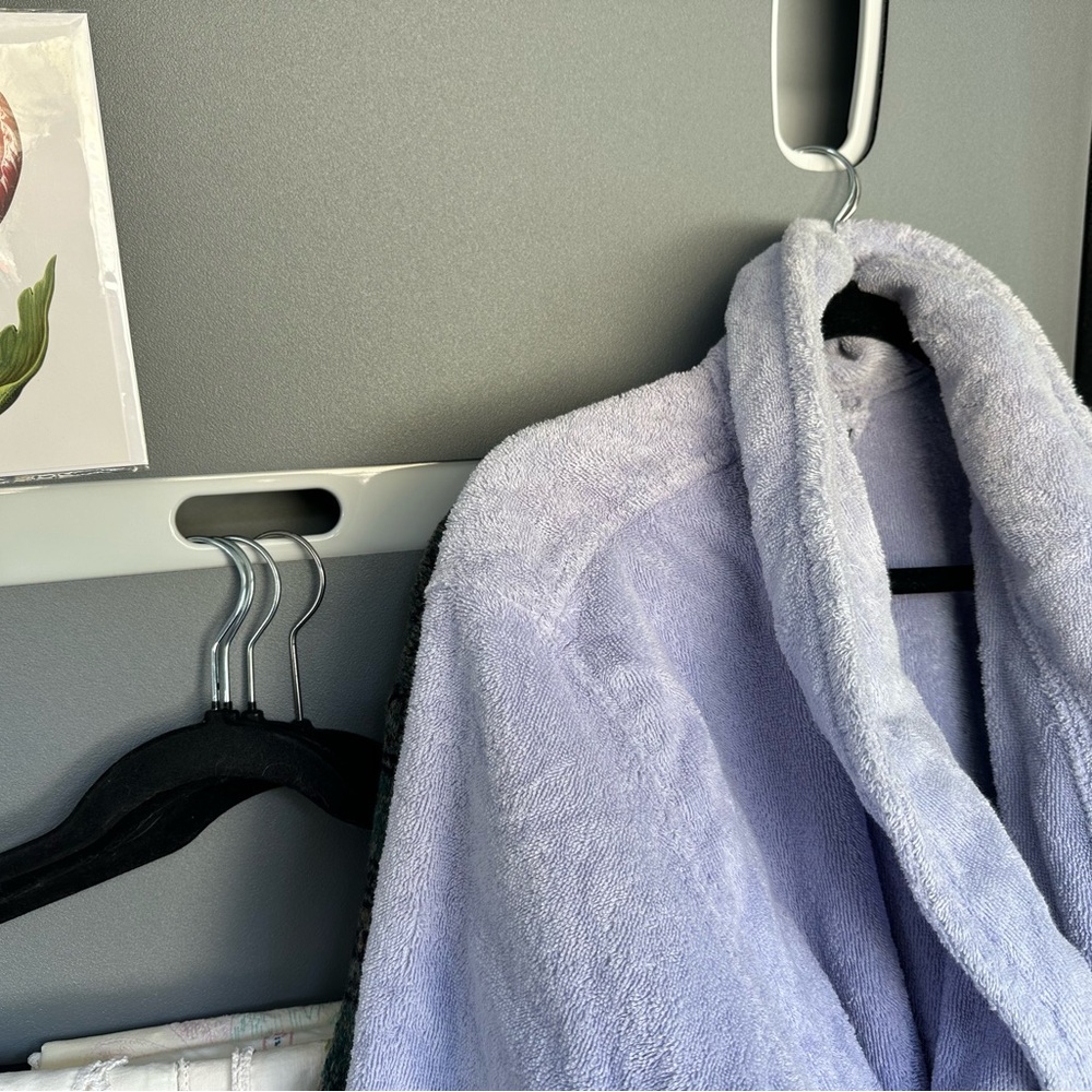 Soft Lavender Plush Robe - Picture 3 of 9